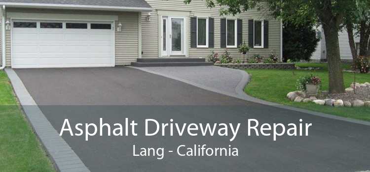 Asphalt Driveway Repair Lang - California