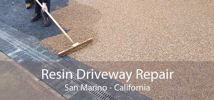 Resin Driveway Repair San Marino - California