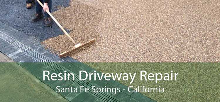 Resin Driveway Repair Santa Fe Springs - California