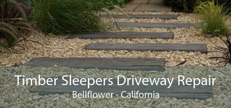 Timber Sleepers Driveway Repair Bellflower - California